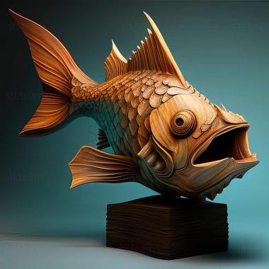 3D модель Риби скалярій (STL)